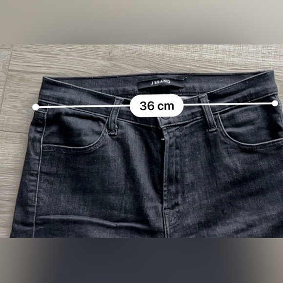 J BRAND Maria High Rise Skinny Jeans - Black Denim - Size 27 - Picture 7 of 9